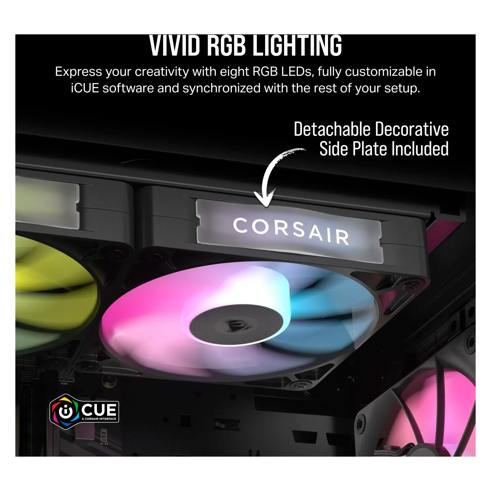 Кулер для корпуса Corsair iCUE Link RX120 RGB PWM Triple Pack (CO-9051018-WW) изображение 6