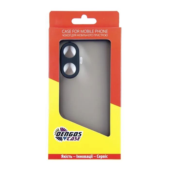 Чехол для мобильного телефона Dengos Kit for Realme C55 case + glass (Black) (DG-KM-34) изображение 4