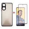 Чехол для мобильного телефона Dengos Kit for Realme C55 case + glass (Black) (DG-KM-34)