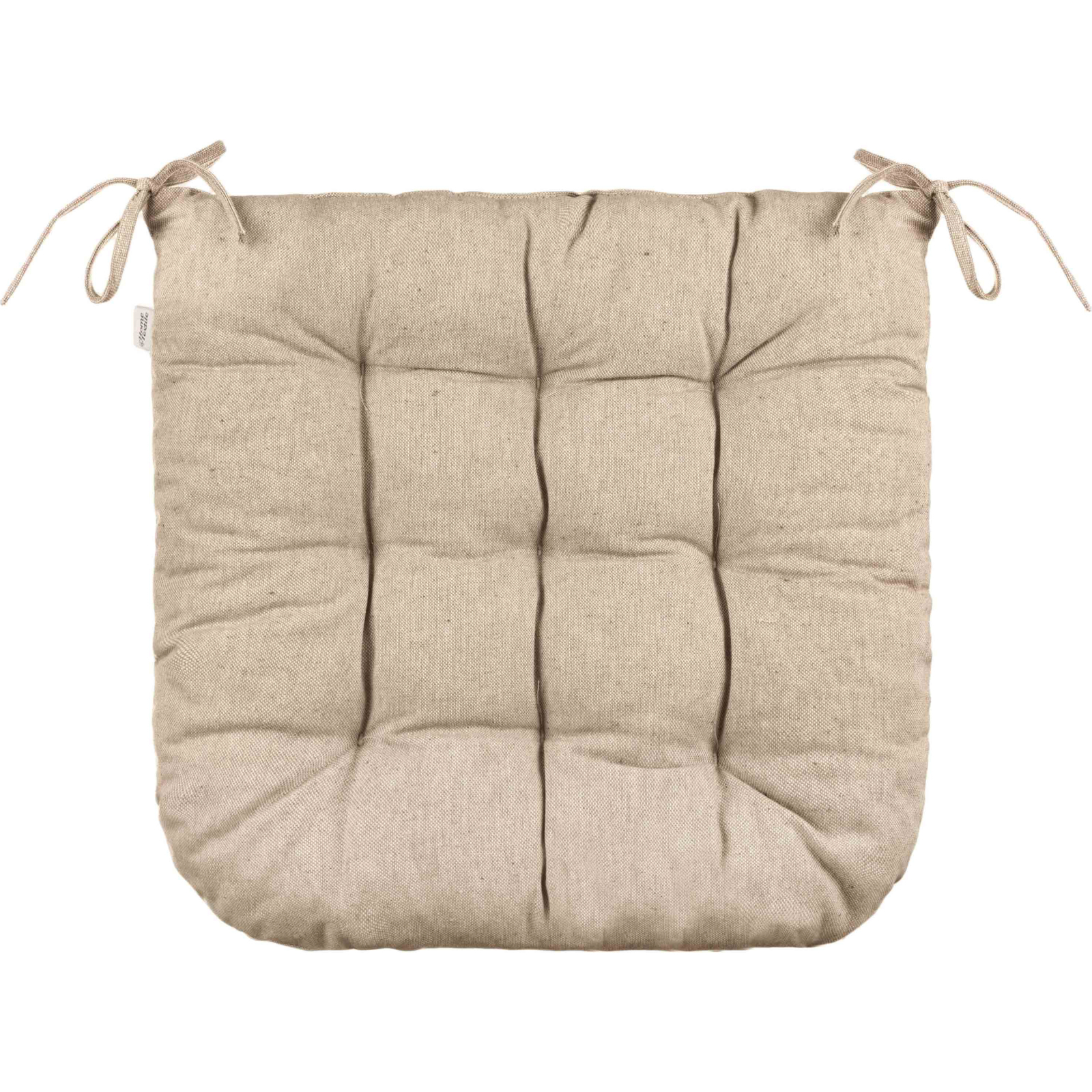 Подушка на стул Ardesto Oliver, 40х40 см, 100% хлопок, нап-ч: 50% холоф, 50% пп, шоколад (ART02OR) изображение 2