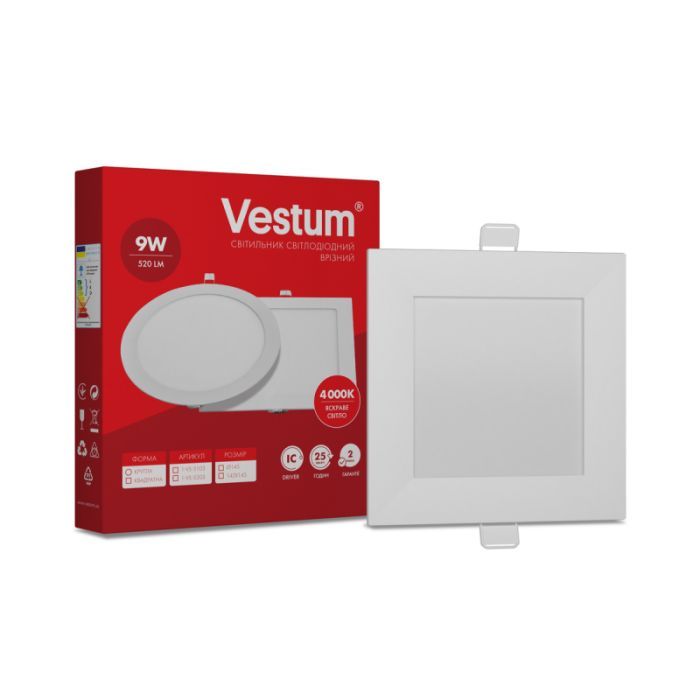 Світильник Vestum LED 9W 4000K 220V (1-VS-5203)