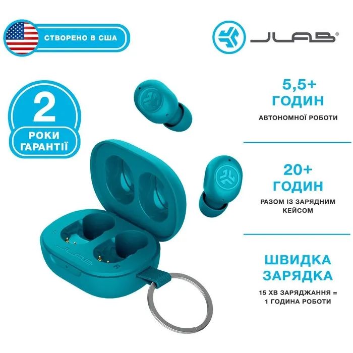 Наушники Jlab JBuds Mini Mint Green (IEUEBJBMINIRMNT124) изображение 4