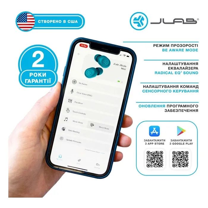 Наушники Jlab JBuds Mini Mint Green (IEUEBJBMINIRMNT124) изображение 6
