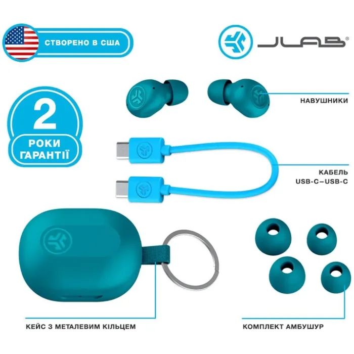 Наушники Jlab JBuds Mini Mint Green (IEUEBJBMINIRMNT124) изображение 7