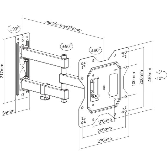 Кронштейн Brateck LPA68-223 изображение 10