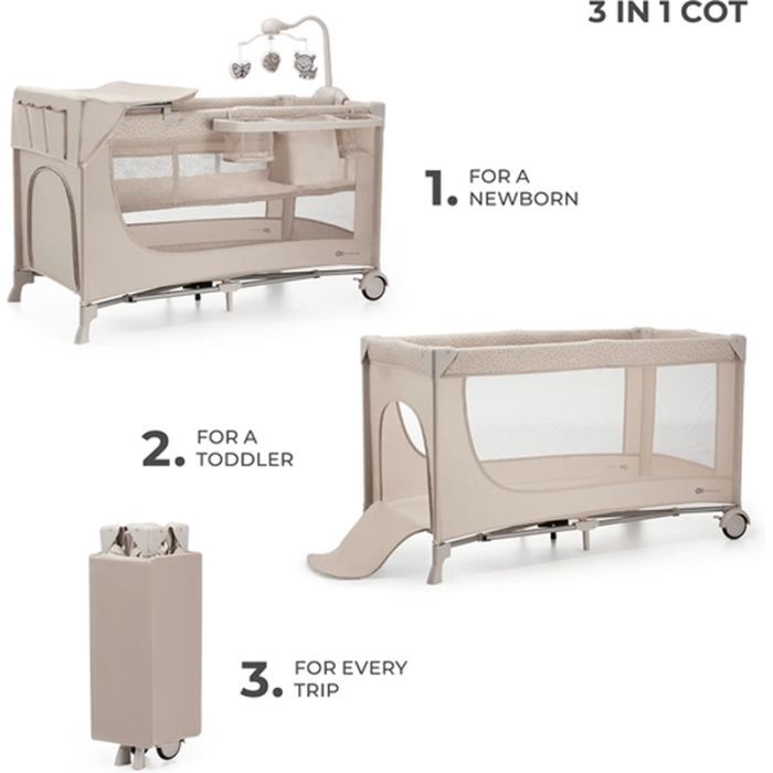 Детский манеж Kinderkraft с пеленатором Joy 2 Beige (5902533925162) изображение 2