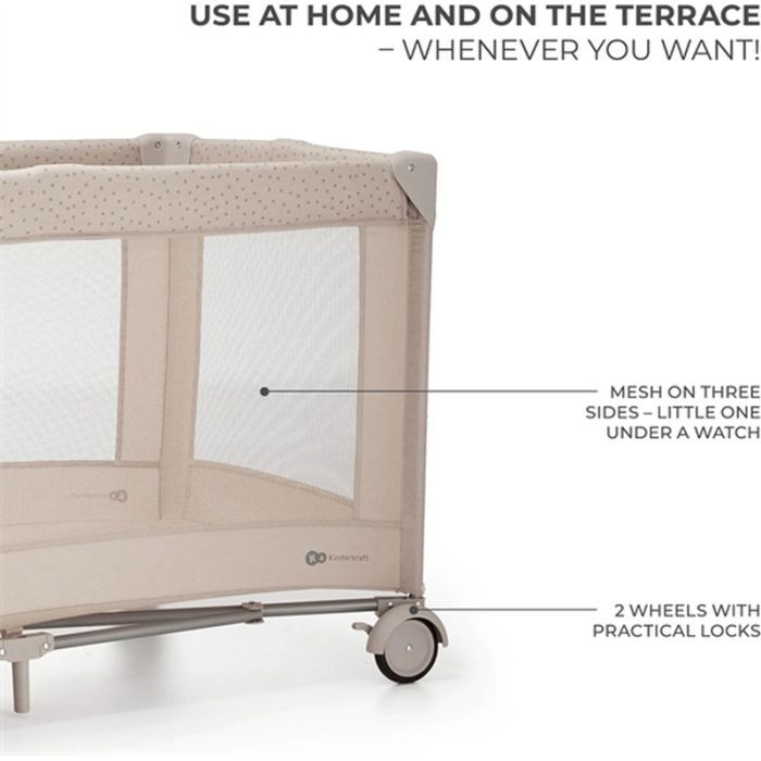 Детский манеж Kinderkraft с пеленатором Joy 2 Beige (5902533925162) изображение 5