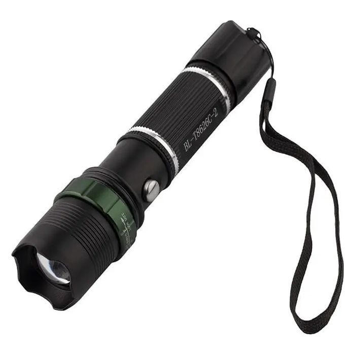 Фонарь X-Balog UV 2 діоди BL-T8626C-2 алюмінієвий діапазон до 300 м (L0-72)