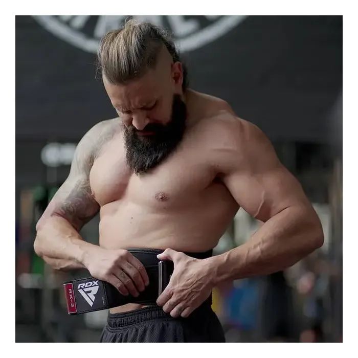 Атлетичний пояс RDX RX3 EVA Curve неопреновий Black M (WBE-RX3B-M) зображення 8