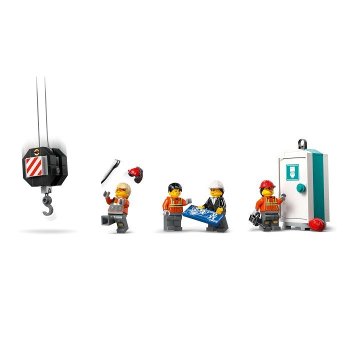 Конструктор LEGO City Жовтий пересувний будівельний кран (60409) зображення 7