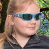 Детские солнцезащитные очки Koolsun Sport бирюзово-белый 6-12 лет (KS-SPBLSH006) изображение 5