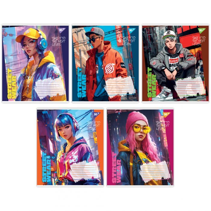 Тетрадь Yes Street wear 18 листов клетка (766974)