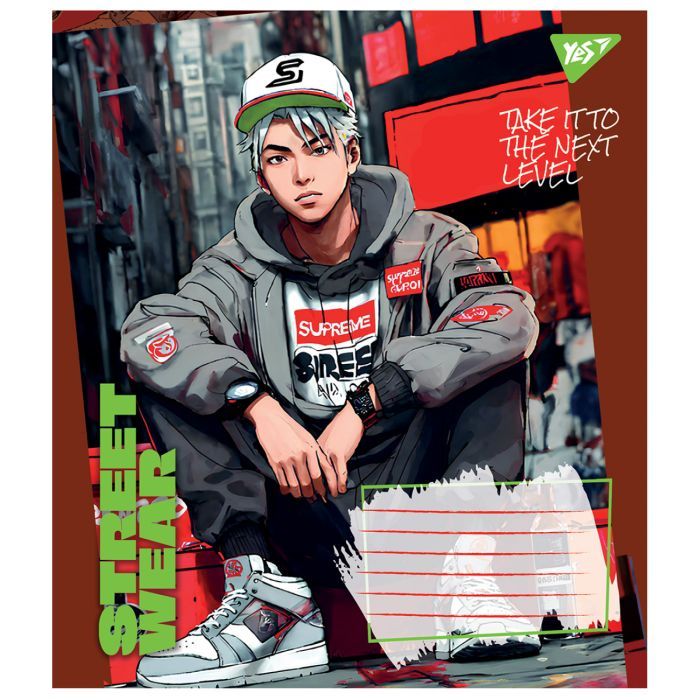 Тетрадь Yes Street wear 18 листов клетка (766974) изображение 4