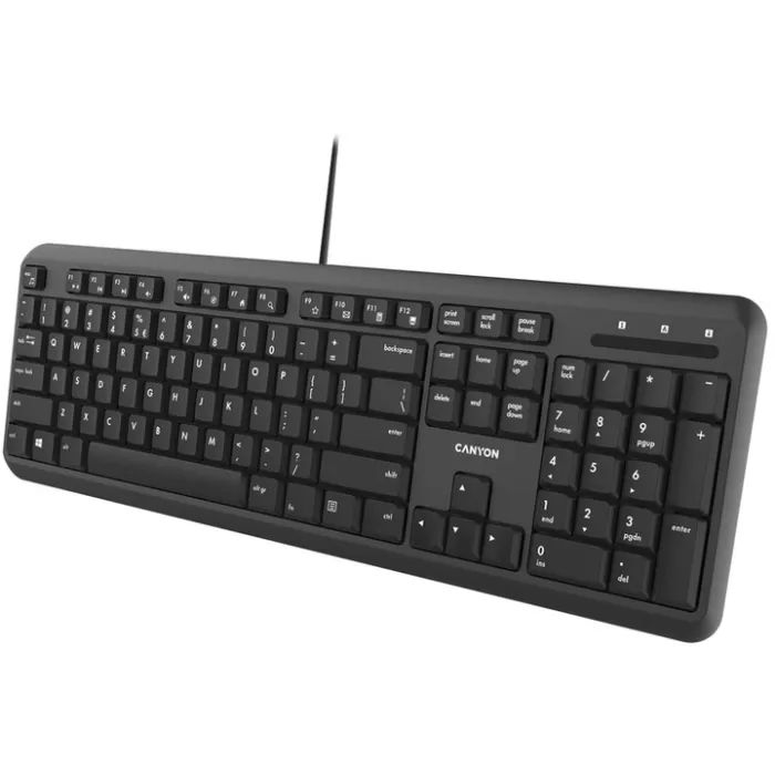Клавиатура Canyon HKB-20 Velvet USB UA Black (CNS-HKB02) изображение 3