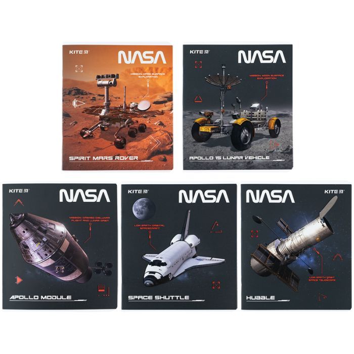 Зошит Kite NASA 48 аркушів, клітинка (NS24-259)