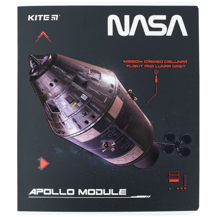 Тетрадь Kite NASA 48 листов, клетка (NS24-259) изображение 9