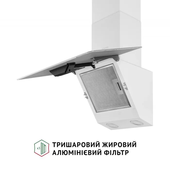 Витяжка кухонна Perfelli VICCO 6HM BIANCO зображення 5