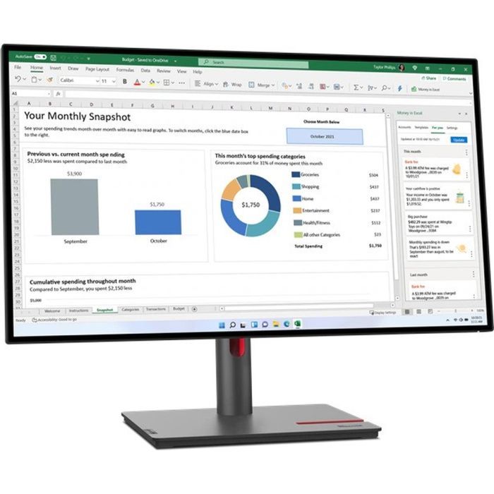 Монітор Lenovo P27q-30 (63A2GAT1UA) зображення 2