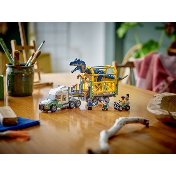 Конструктор LEGO Jurassic World Миссии динозавров: Грузовик для перевозки аллозавра (76966) изображение 12