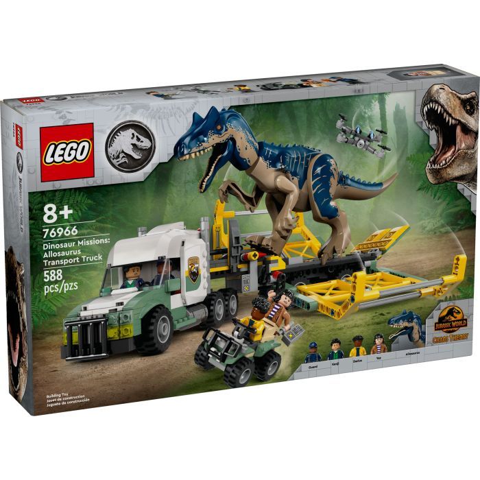Конструктор LEGO Jurassic World Миссии динозавров: Грузовик для перевозки аллозавра (76966)