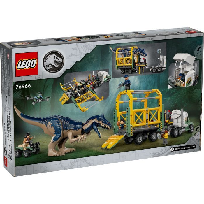 Конструктор LEGO Jurassic World Миссии динозавров: Грузовик для перевозки аллозавра (76966) изображение 9