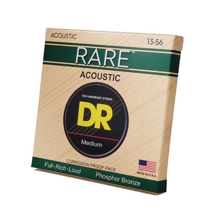 Струны для гитары DR Strings RARE Acoustic Phosphor Bronze - Medium (13-56) (RPMH-13) изображение 2