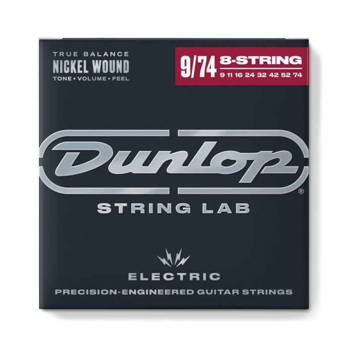 Струны для гитары Jim Dunlop Nickel Wound Electric Guitar Strings 09-74 | 8-String (DEN0974-8)