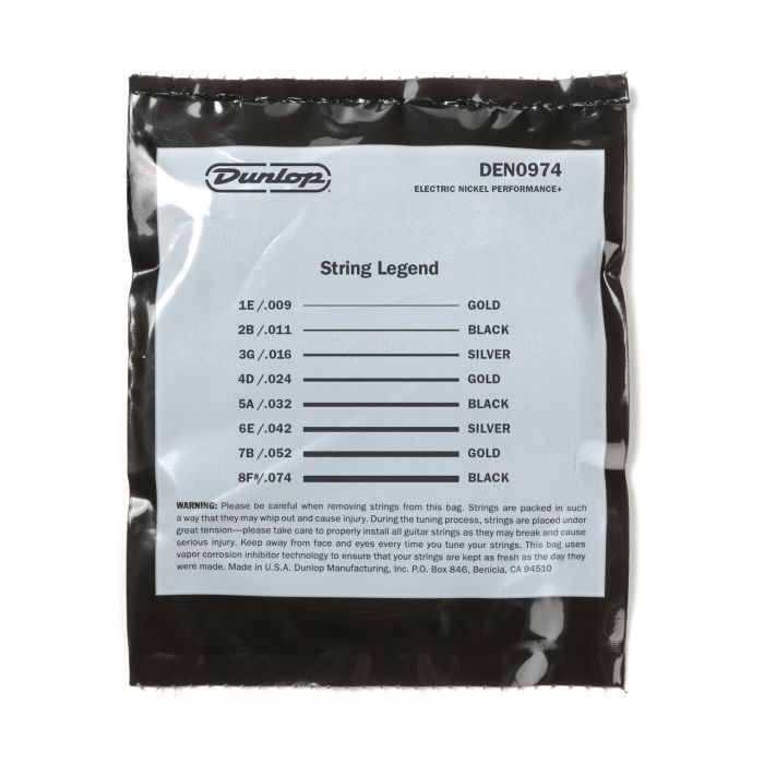 Струны для гитары Jim Dunlop Nickel Wound Electric Guitar Strings 09-74 | 8-String (DEN0974-8) изображение 3