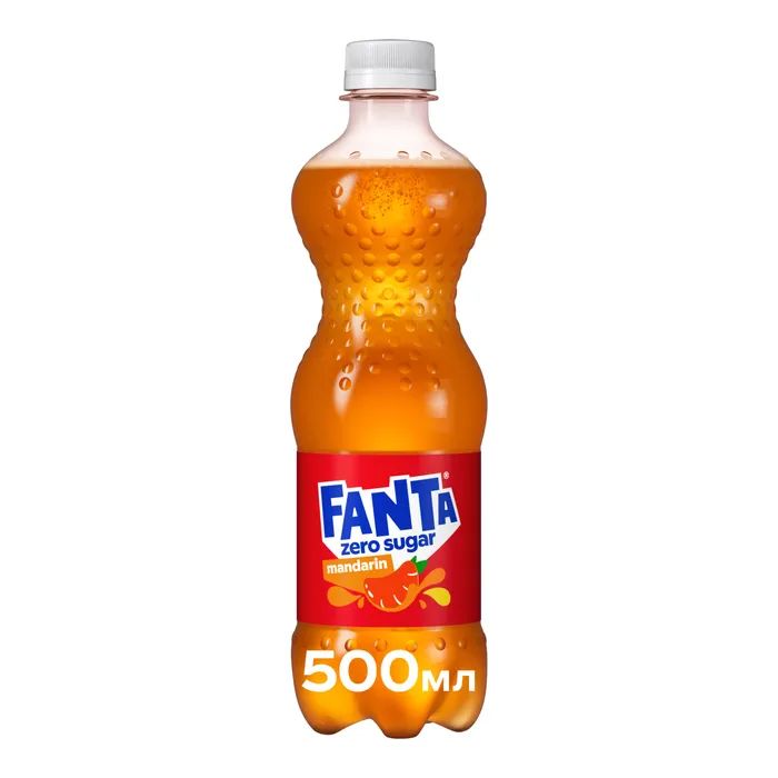 Напиток Fanta Zero Sugar Безалкогольный сильногазированный сокосодержащий Мандарин 500 мл (5449000323774)