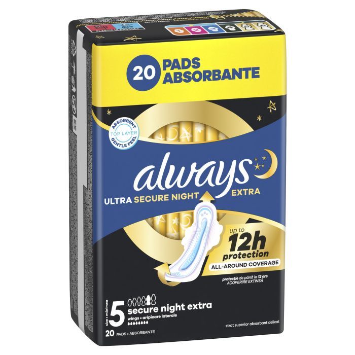 Гігієнічні прокладки Always Ultra Secure Night Extra Розмір 5 10 шт. (8006540093849) зображення 2