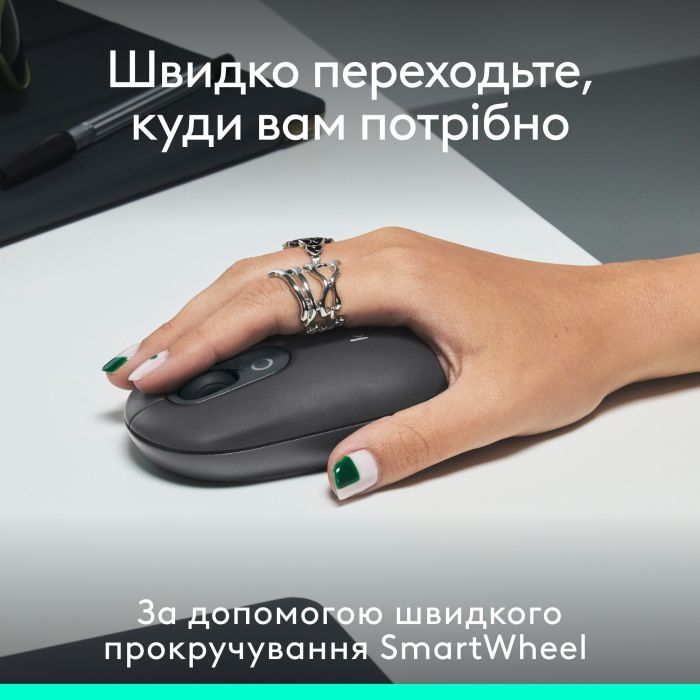 Мышка Logitech POP Mouse With Emoji Bluetooth Lilac (910-007414) изображение 3