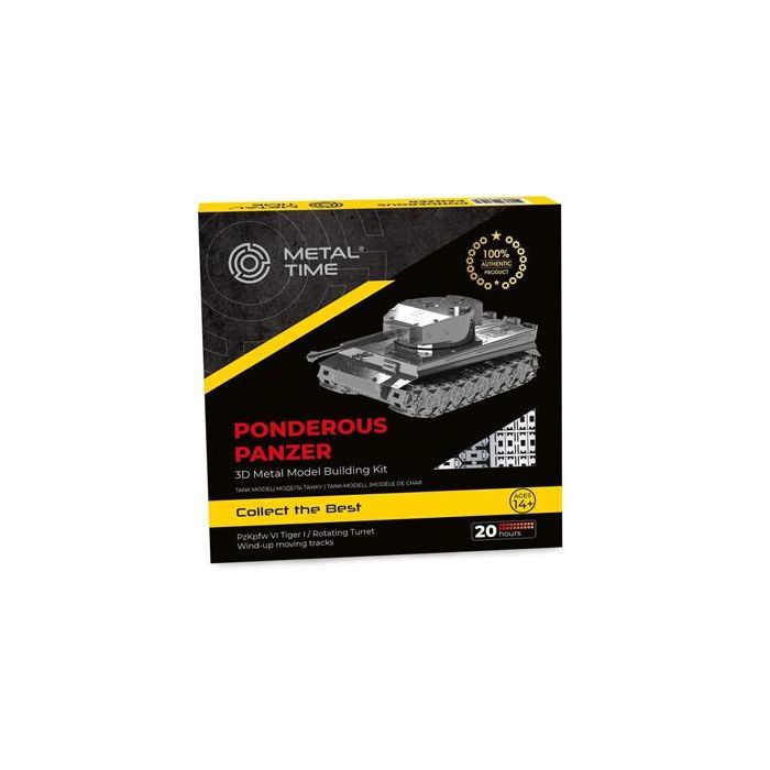Конструктор Metal Time Колекцiйна модель Ponderous Panzer Heavy Tank Важкий танк Тигр (MT020) зображення 8