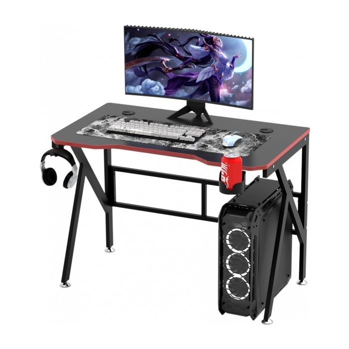 Компьютерный стол GT Racer T-1218 Black (T-1218 (120x60x73) Black) изображение 4