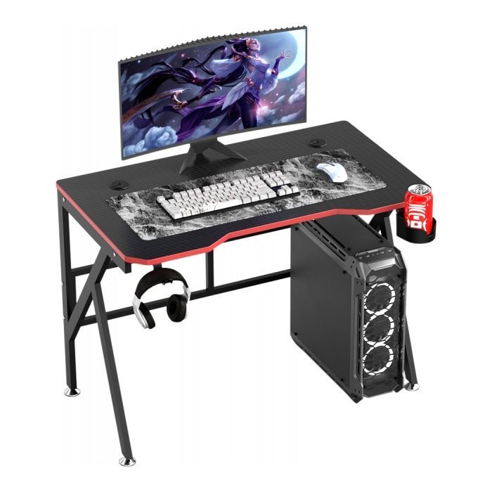 Компьютерный стол GT Racer T-1218 Black (T-1218 (120x60x73) Black) изображение 5