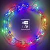 Гірлянда ColorWay Роса LED 50 5 м 8 функцій різнокольорова USB (CW-G-50L5NUMC) зображення 2