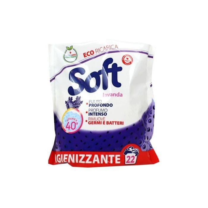 Пральний порошок Soft Lavanda Універсальний з активним киснем 1.1 кг (8003640015535)