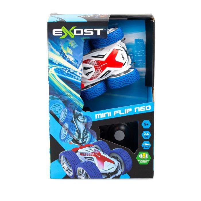 Радиоуправляемая игрушка Silverlit Mini flip neo 2,4 GHz (ГГц), 1:34, белая (20290-2) изображение 10
