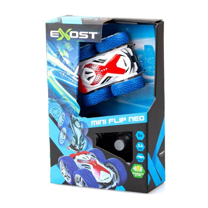 Радиоуправляемая игрушка Silverlit Mini flip neo 2,4 GHz (ГГц), 1:34, белая (20290-2) изображение 9