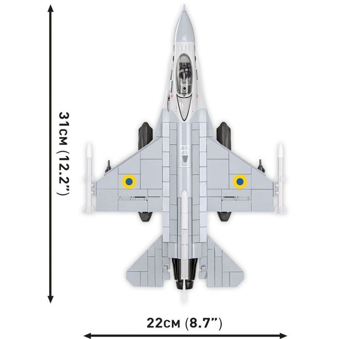 Конструктор Cobi Самолет F-16C Fighting Falcon (UA), 500 деталей (COBI-5893) изображение 6