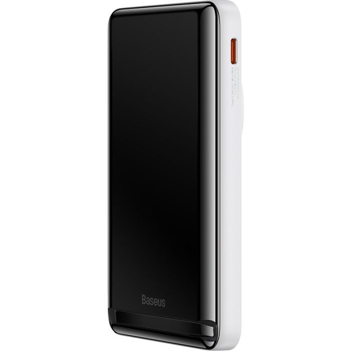 Батарея универсальная Baseus Magnetic Bracket 10000mAh 20W, White (PPCXZ10) (PPCX000002) изображение 2
