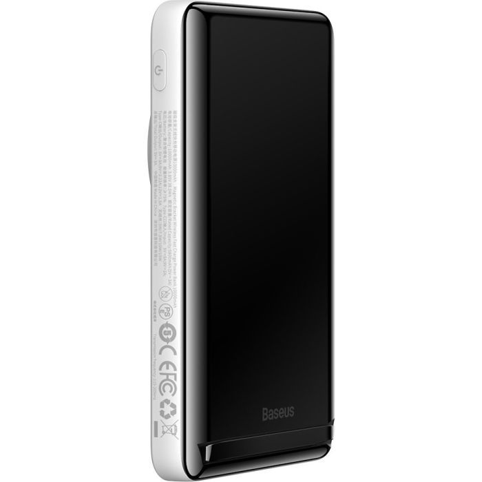 Батарея универсальная Baseus Magnetic Bracket 10000mAh 20W, White (PPCXZ10) (PPCX000002) изображение 3