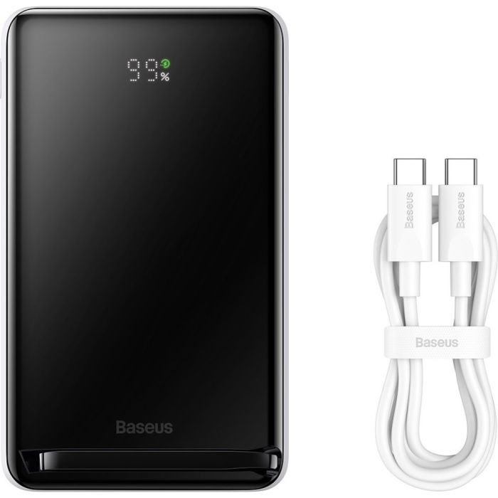 Батарея универсальная Baseus Magnetic Bracket 10000mAh 20W, White (PPCXZ10) (PPCX000002) изображение 5