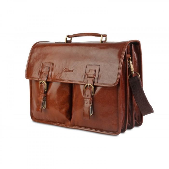 Сумка Ashwood Gareth Briefcase VT Chestnut (GARETH VT CHESTNUT) зображення 3