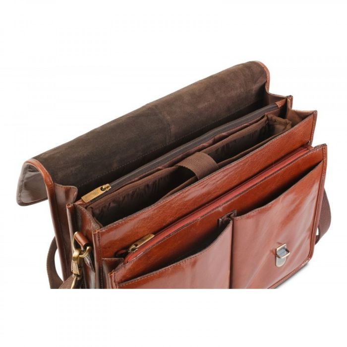 Сумка Ashwood Gareth Briefcase VT Chestnut (GARETH VT CHESTNUT) зображення 4