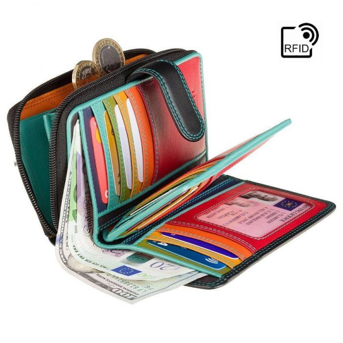 Гаманець Visconti R13 Carmelo з RFID Plum Multi (R13 PLUM M) зображення 6