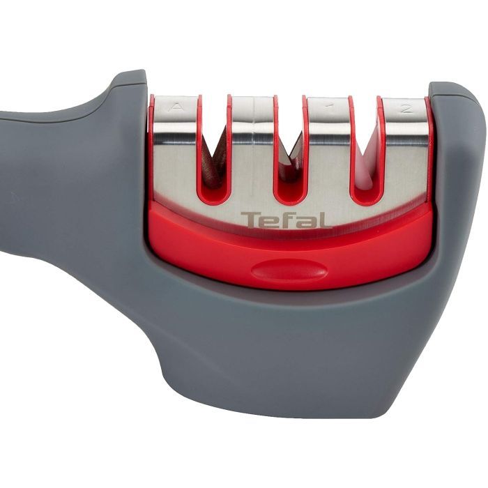 Точилка для ножей Tefal Fresh Kitchen, нержавіюча сталь, пластик, сірий (K2090514) изображение 4