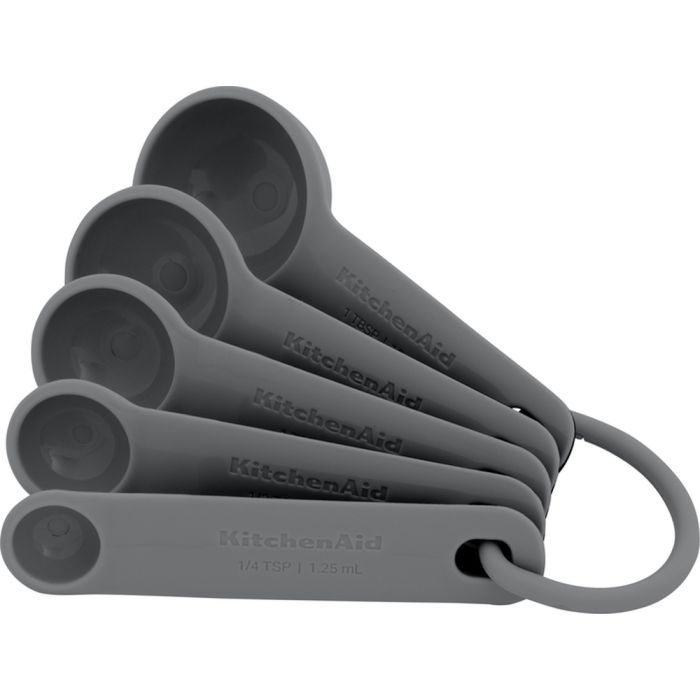 Аксессуар кухонный KitchenAid Набір мірних ложок Coreline, 5 шт, сірий (KQG057OHCGG)