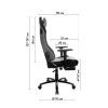 Кресло игровое GT Racer X-5113F Black (X-5113F Fabric Black) изображение 9