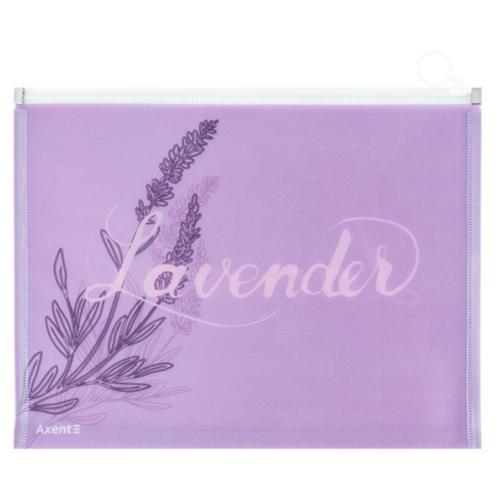 Папка на молнии Axent zip-lock А4+ Lavender-3 (1497-38-A) изображение 2