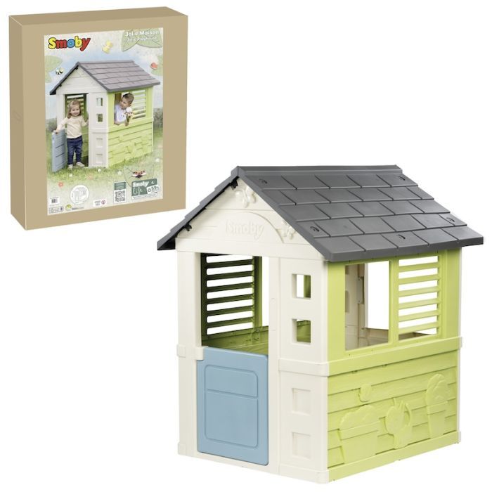 Игровой домик Smoby Life Райдужний зі ставнями, 110х98х127 см (7600810737)